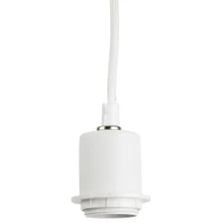 Cordon éléctrique textile 1m blanc -suspensio