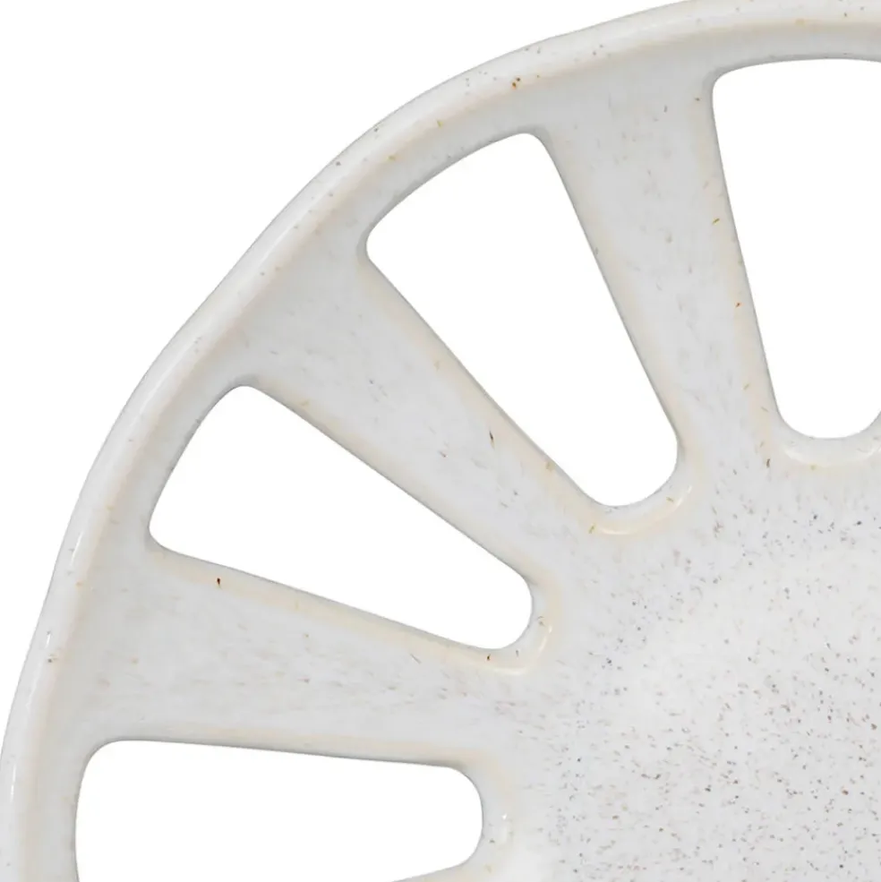 Coupe en grès blanc d28cm - Organic