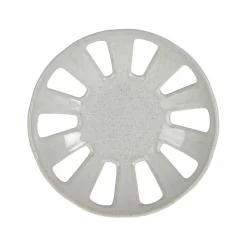 Coupe en grès blanc moucheté d23cm - Organic