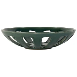 Coupe en grès émeraude moucheté d28cm - Organic
