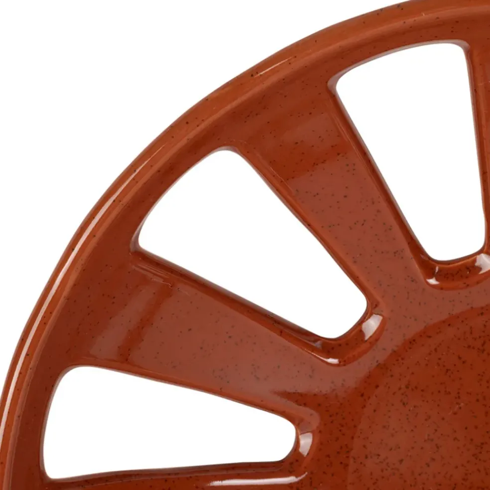 Coupe en grès terracotta moucheté d28cm - Organic
