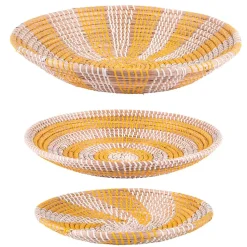 Coupe en jonc de mer jaune d41cm