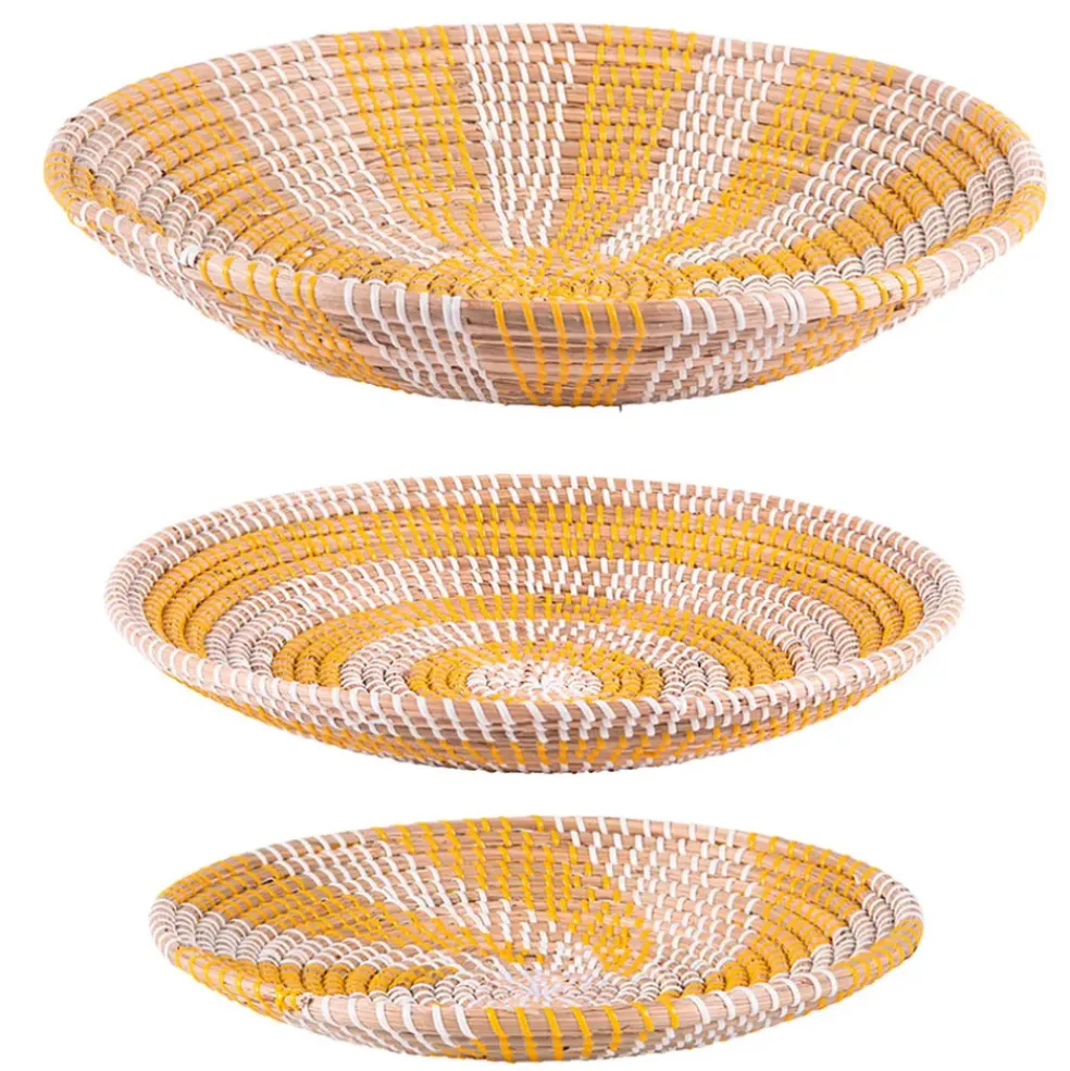 Coupe en jonc de mer jaune d35cm