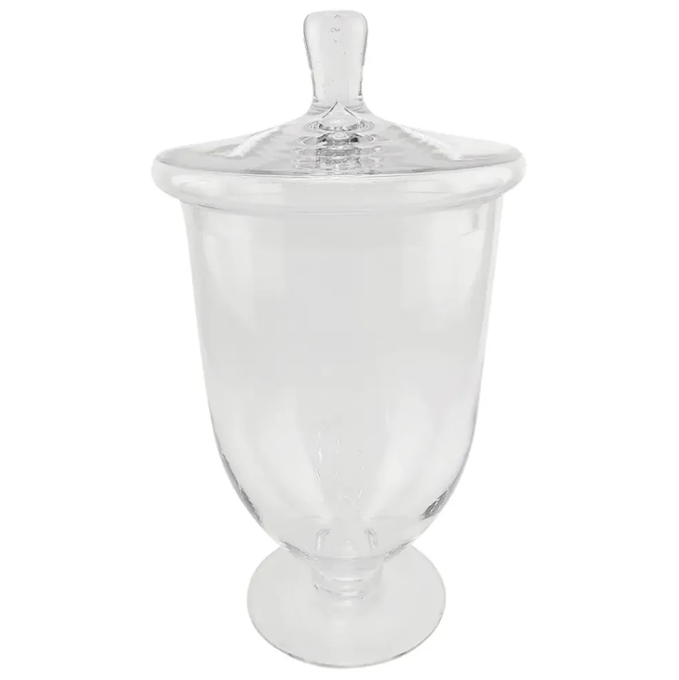 Coupe sur pied en verre avec couvercle d21cm - Eloise