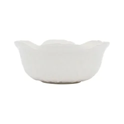 Coupelle chou blanc d15xh6.5cm gres