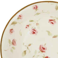 Coupelle en faïence rose et doré d15cm - Rose