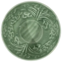 Coupelle en fer (x2) ivoire et sauge d14cm - Floraly
