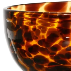 Coupelle en verre ambre d11xh6.5cm - Preline
