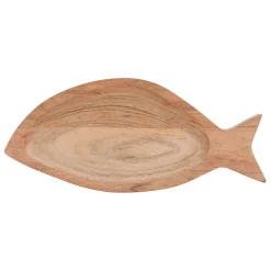 Coupelle poisson en acacia naturel 25x11cm - Dalbert