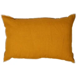Coussin chennai chamoi 40x60cm en lin lave