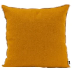 Coussin chennai chamoi 45x45cm en lin lave