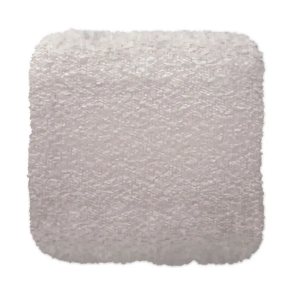 Coussin de chaise carre bouclette ecru 40x40cm