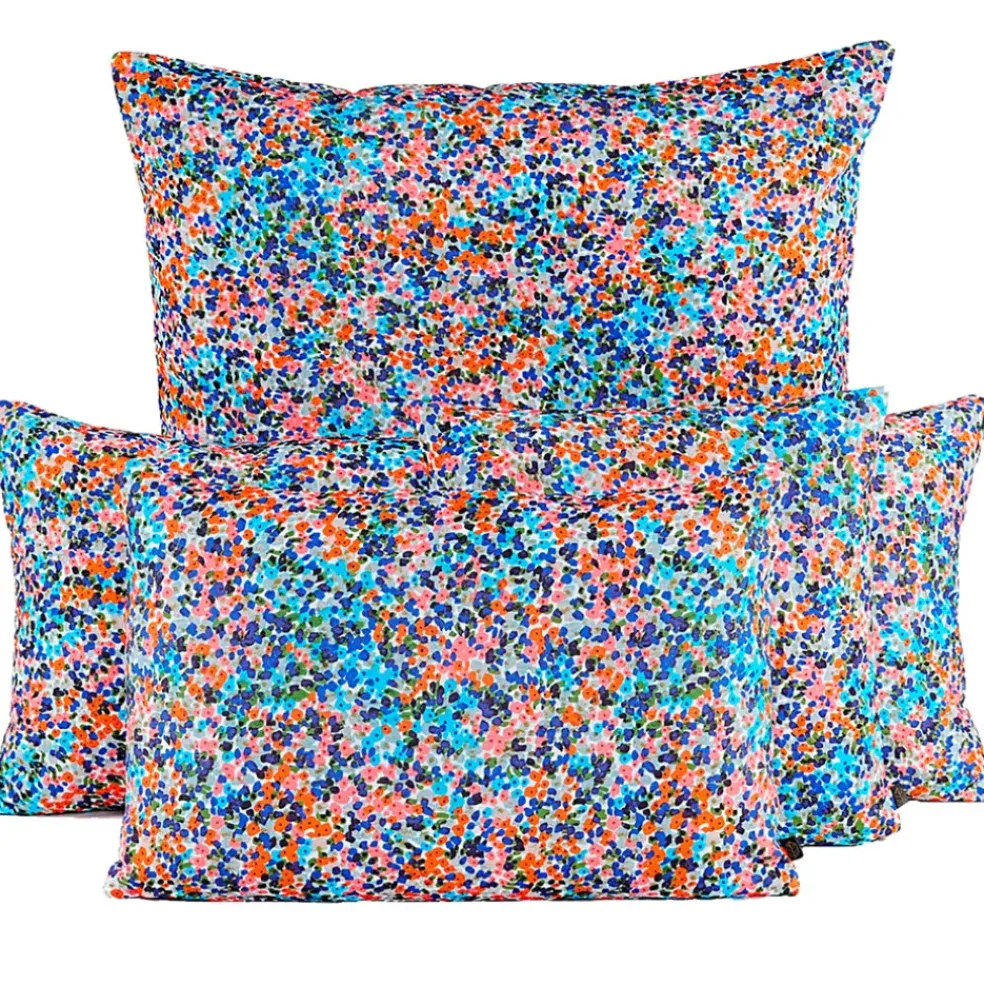 Coussin d'extérieur en tissu mandarine 45x45cm - Liberty