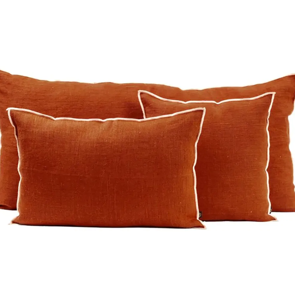 Coussin en lin brick 40x60cm - Chennai