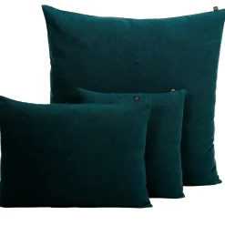Coussin en lin et coton bleu de prusse 40x60cm - Figari
