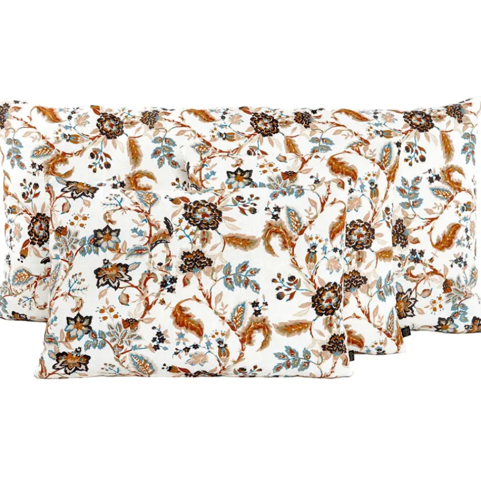 Coussin en lin et coton tabac 45x45cm - Mahe