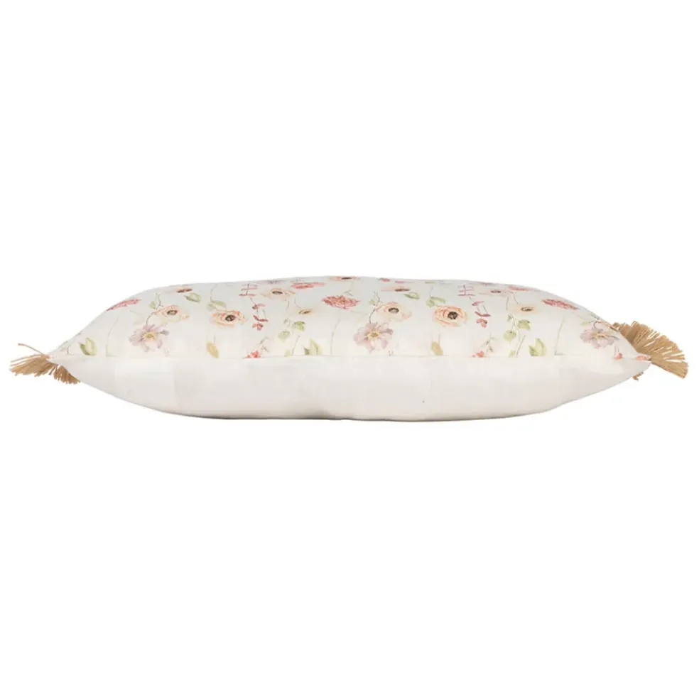 Coussin en lin fleur des champs 50x30cm - Louise