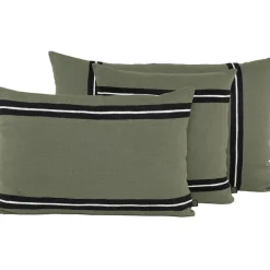 Coussin en lin kaki 40x60cm - Skagen