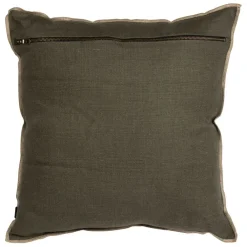 Coussin en lin kaki 45x45cm - Chennai