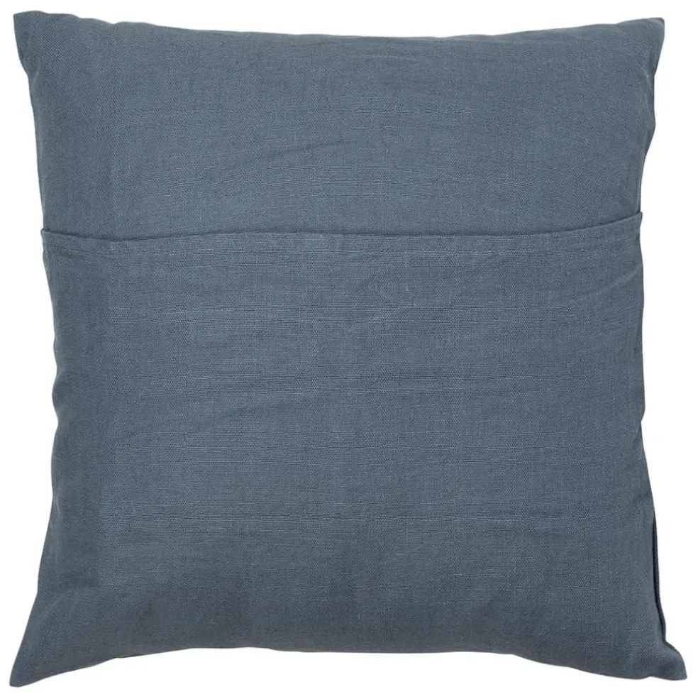 Coussin en lin turquin 45x45cm - Porticcio