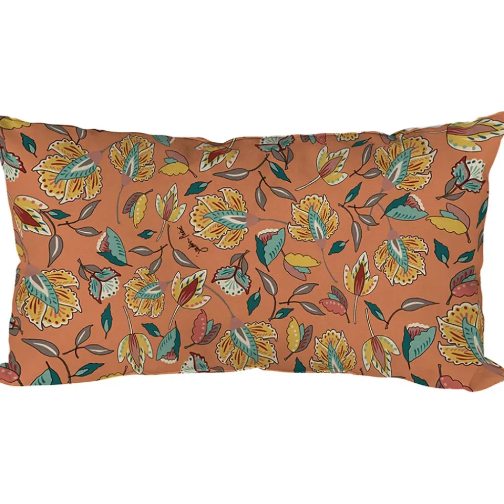 Coussin extérieur en coton terracotta 50x30cm - Kerala