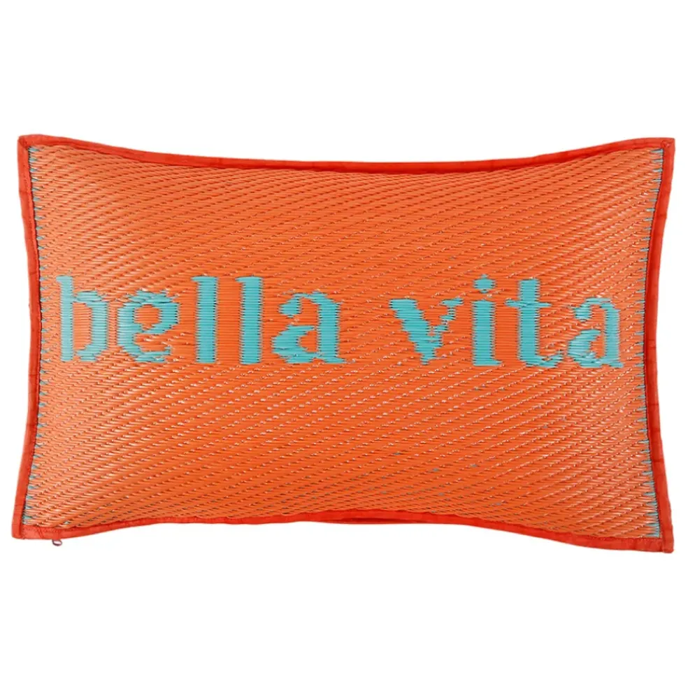 Coussin extérieur "Bella Vita" corail 50x30cm - Palma