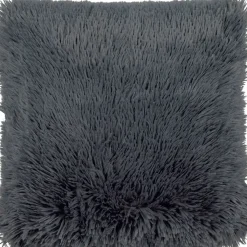 Coussin fluffy 45x45cm gris foncé