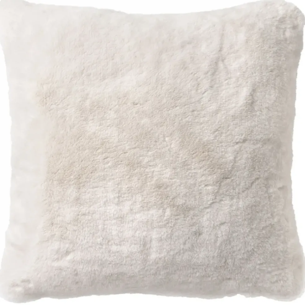 Coussin zaya 45x45cm snow white ivoire