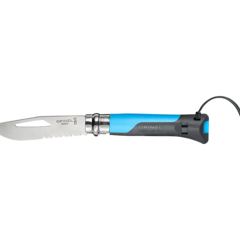 Couteau n°8 anthracite/bleu