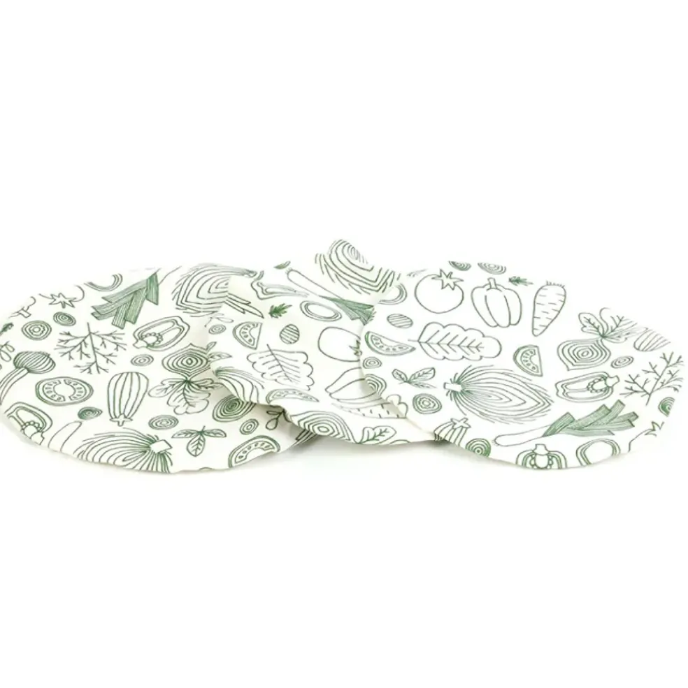 Couvercle en tissu reutilisable x3