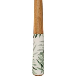Couverts à salade en acacia et résine vert - palmier