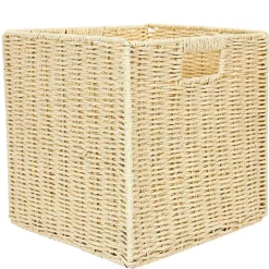 Cube de rangement tresse pliable 30x30xh30cm