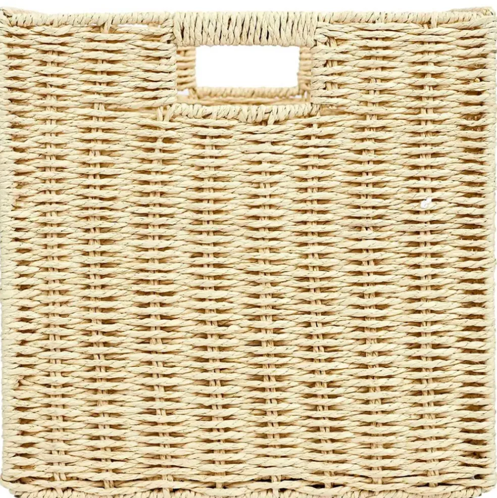 Cube de rangement tresse pliable 30x30xh30cm