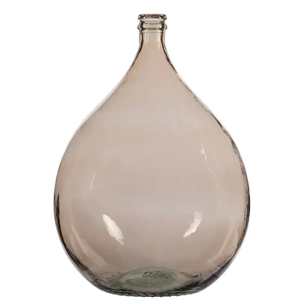 Dame jeanne en verre recyclé sablé sable - Simplicity