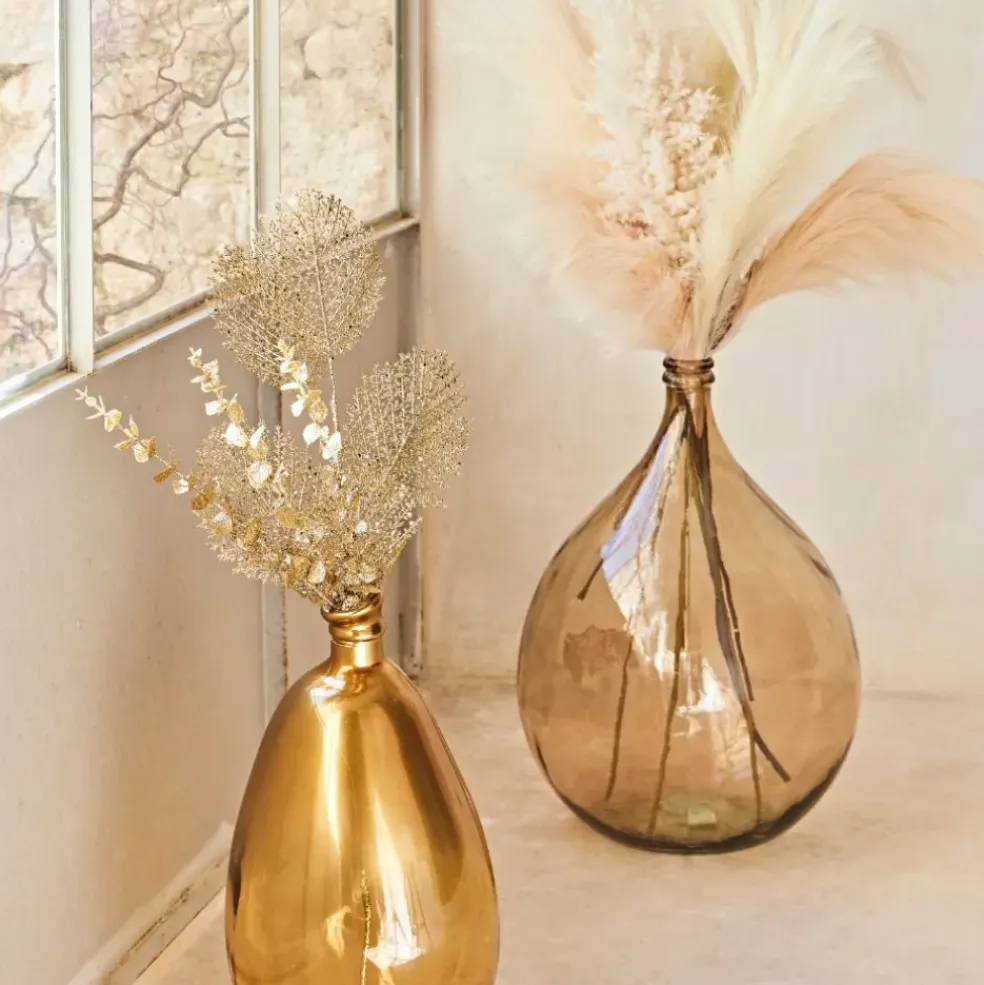 Dame jeanne en verre recyclé sablé sable - Simplicity