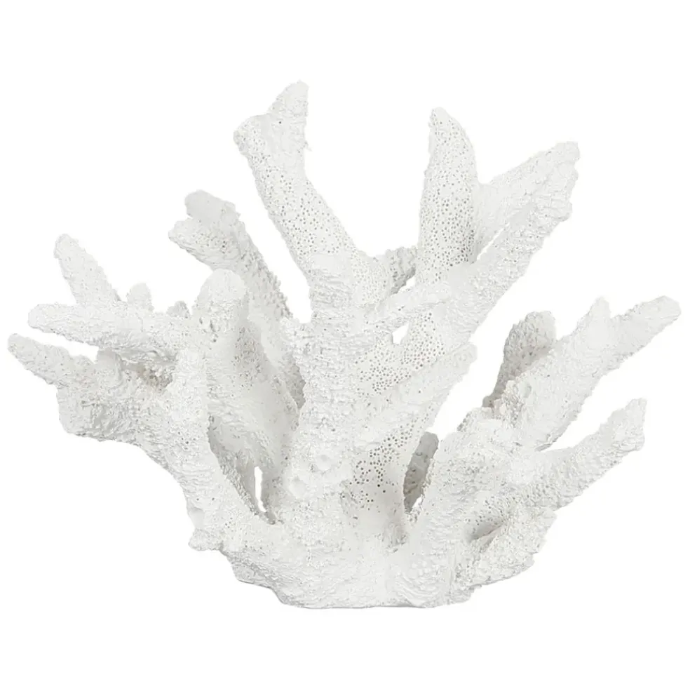 Déco corail en relief blanc - bordemer