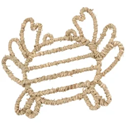 Déco crabe en jonc de mer naturel - borneo