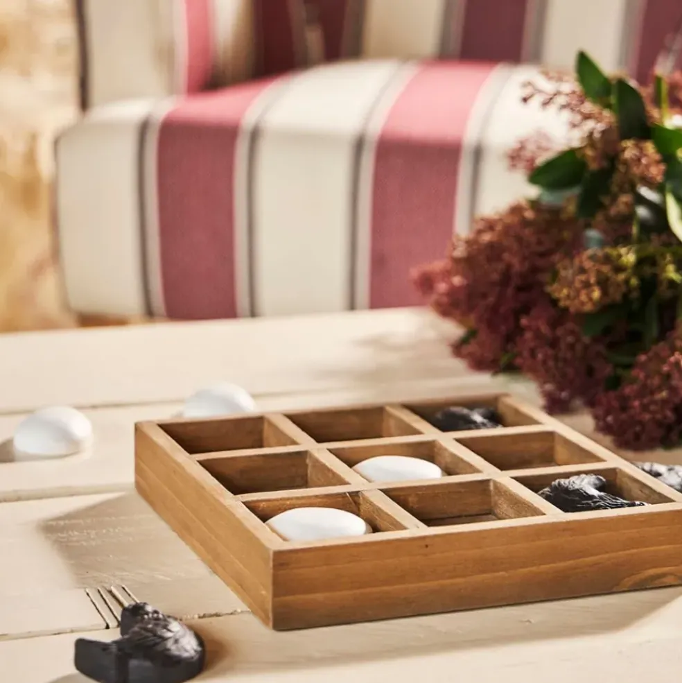 Déco tic tac toe poule et œuf noir et blanc - Campagne