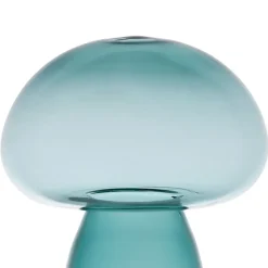 Décoration champignon en verre émeraude H15,5cm - Dilacia