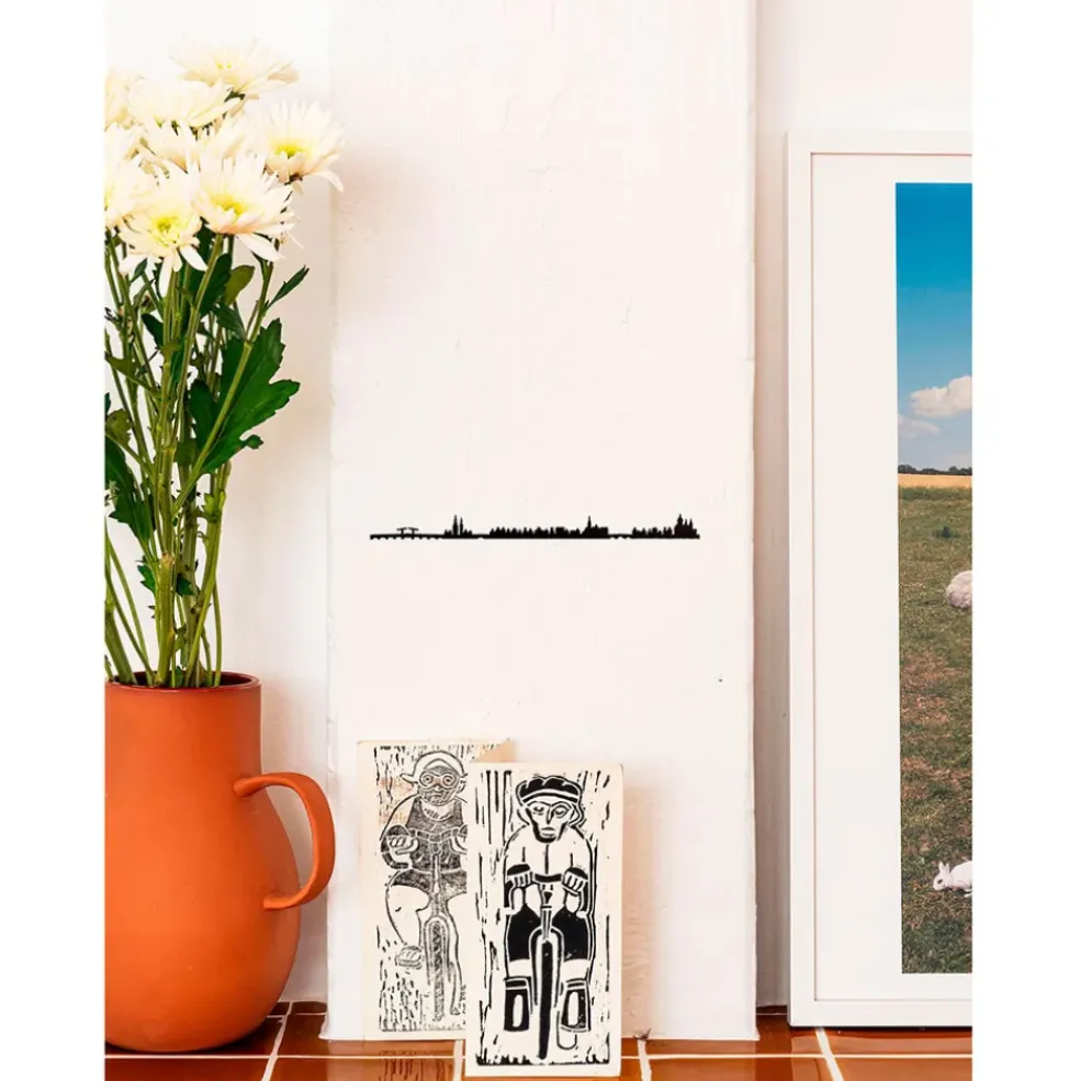 Décoration murale ligne amsterdam 50cm noir