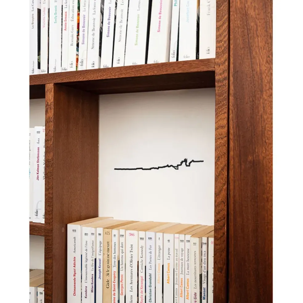 Décoration murale ligne biarritz 50cm noir