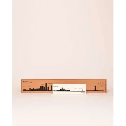 Décoration murale ligne en acier noir NYC L50cm