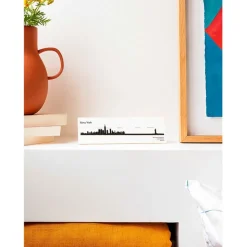 Décoration murale ligne en acier noir NYC L50cm