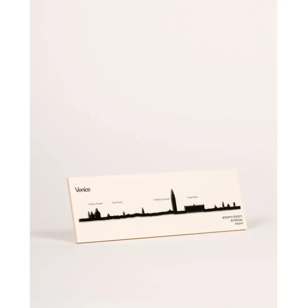 Décoration murale ligne venise 50cm noir
