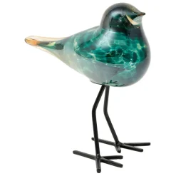Deco moineau serin bleu vert