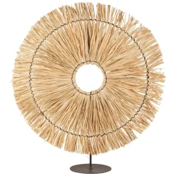 Deco rosace cuzco naturel d45cm