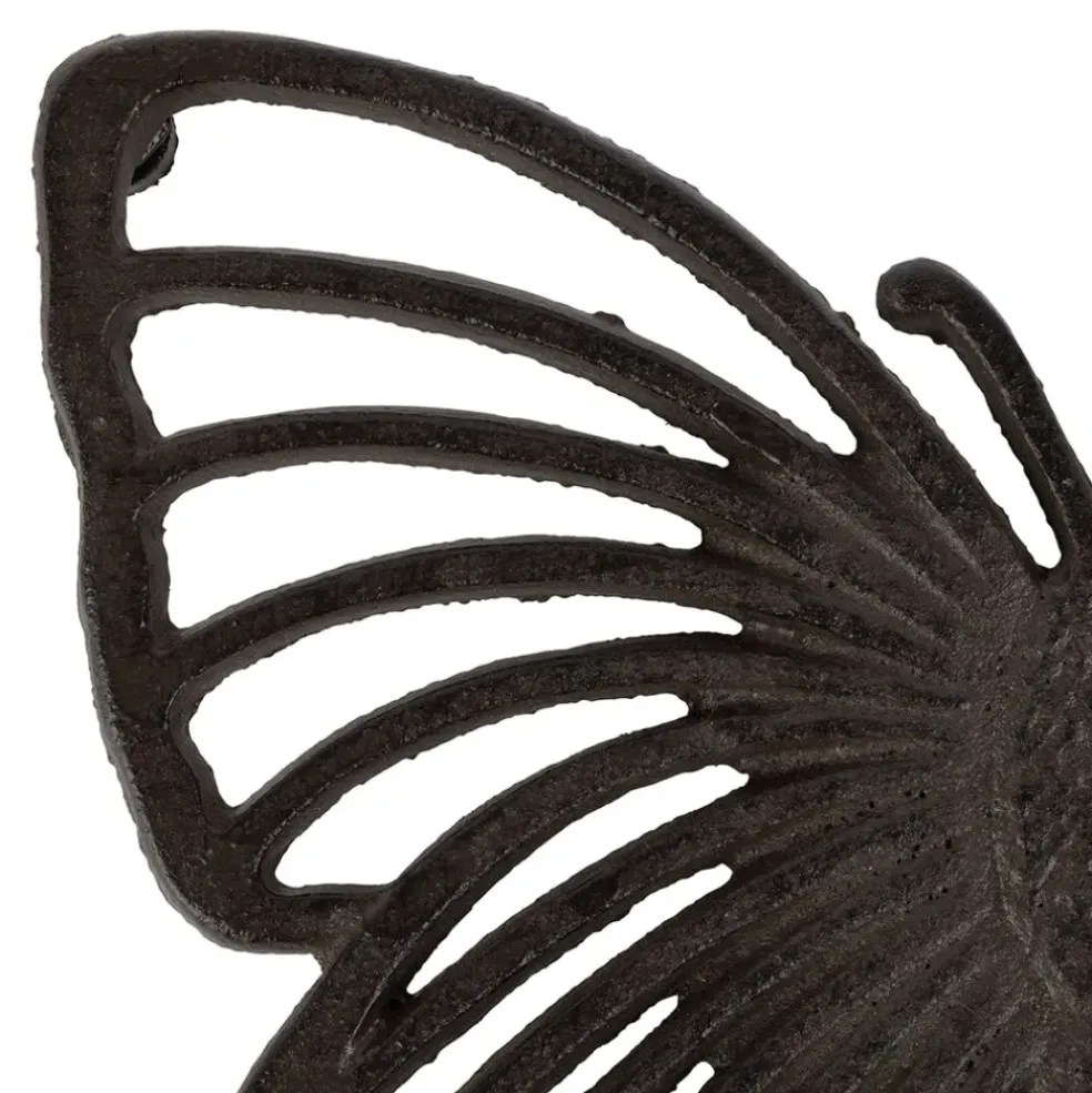 Dessous de plat en fonte brun 19.5x16cm - Papillon