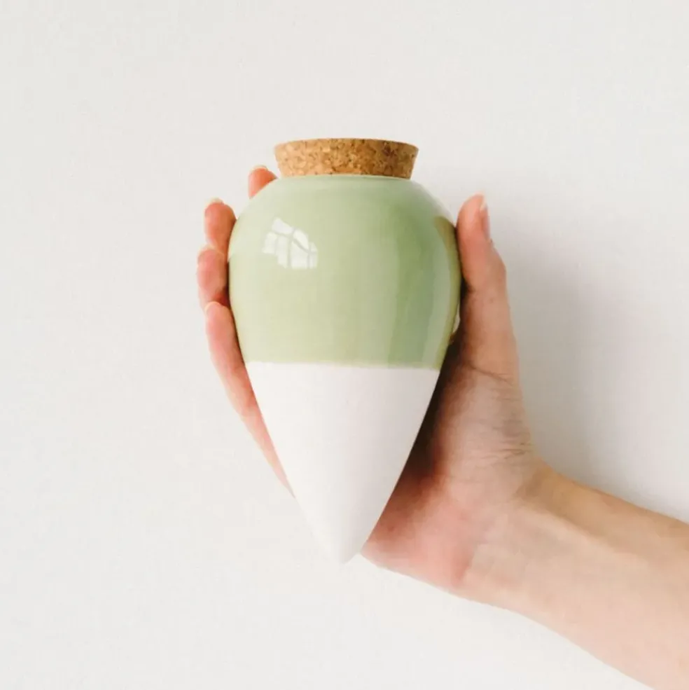 Diffuseur d'eau en argile vert 25cl - Olla