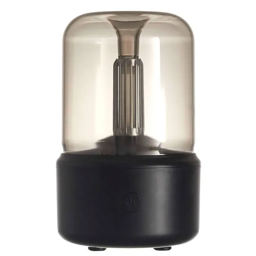 Diffuseur d'huiles essentielles verre fumé h19cm