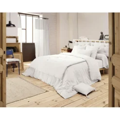 Edredon chantilly en gaze de coton 150x150cm - Gaia